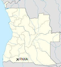 Location of Xangongo airport in Angola