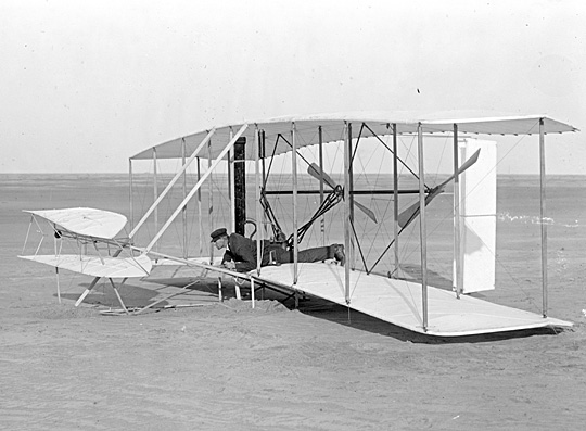 The Wright Flyer of 1903 was a canard biplane