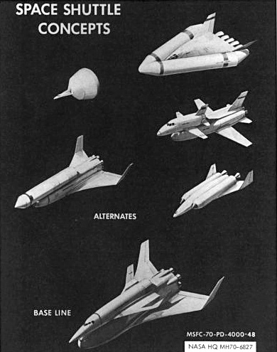 Early U.S. space shuttle concepts.