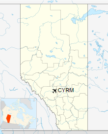 CYRM is located in Alberta
