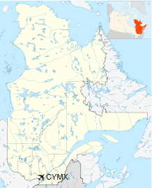 CYMX is located in Quebec