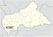 BBT is located in Central African Republic
