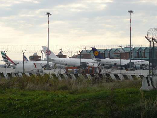 Airside of the terminal building