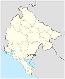 TGD is located in Montenegro