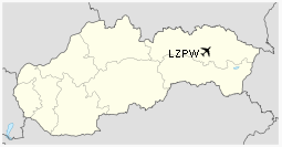 LZPW is located in Slovakia