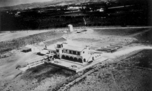 Aerial picture from Malaga airport at 1948