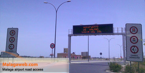 New road access to Malaga airport from the north