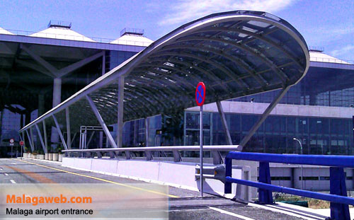 Picture of the new access to Malaga airport by car in 2012