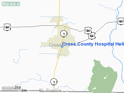 Cross County Hospital Heliport