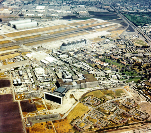 
Aerial View of Moffett Field and NASA Ames Research Center.