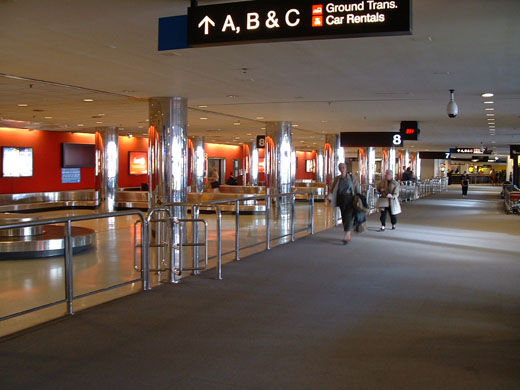 
Baggage claim area at the Baltimore/Washington International Airport.