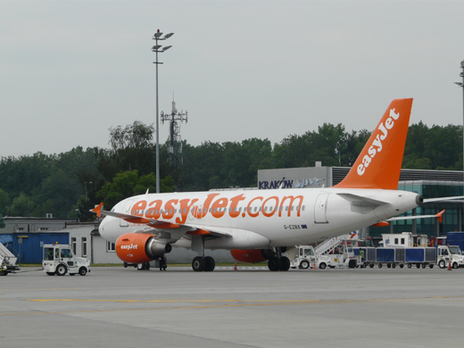 
Easyjet Airbus 319 at stand