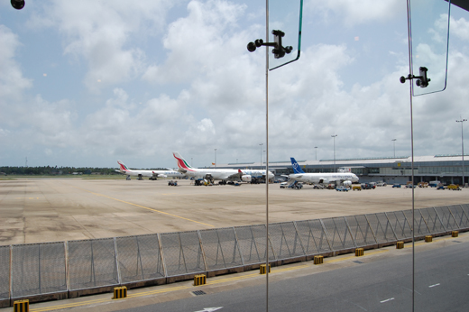 
Aircrafts in ramp area of Bandaranaike International Airport
