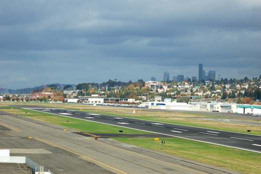 
Boeing Field as seen from the Air Traffic Control Tower