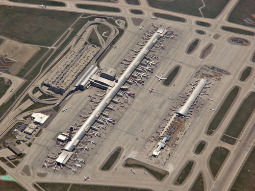 
DTW Airport Layout Showing The Edward H. McNamara Terminal
