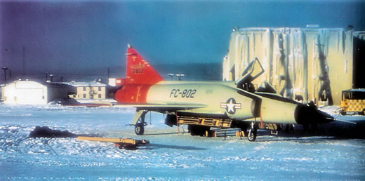 
Convair F-102A-15-CO Delta Dagger Serial 53-1802 undergoing cold weather testing.