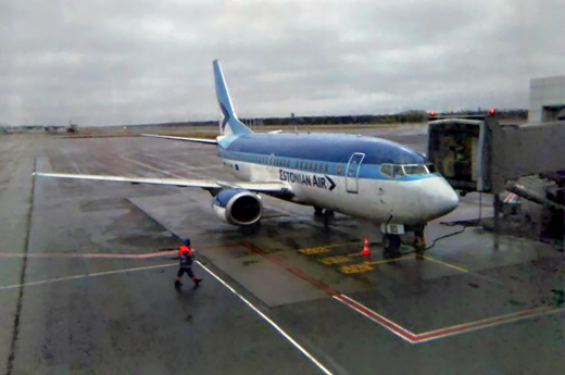 
Estonian Air Boeing 737-500 at Tallinn Airport