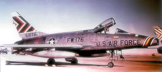 
474th TFW Wing Commander's aircraft, North American F-100D-75-NA Super Sabre, AF Serial No. 56-3176