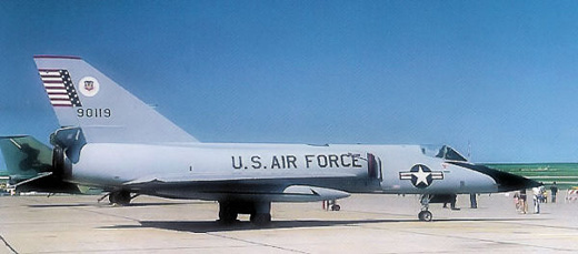 
Convair F-106A-130-CO Delta Dart AF Serial No. 59-0119 of the Air Defense Weapons Center, Tyndall AFB Florida, 1979. This aircraft was retired in 1983, converted to a QF-106 Drone and expended over the White Sands Missile Range near Holloman AFB, NM on 13 September 1991.