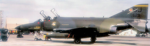 
McDonnell Douglas F-4E-61-MC Phantom II, AF Serial No. 74-1629 of the 336th Tactical Fighter Squadron, 1984. This aircraft was sent to AMARC as FP0583 on 15 November 1990.