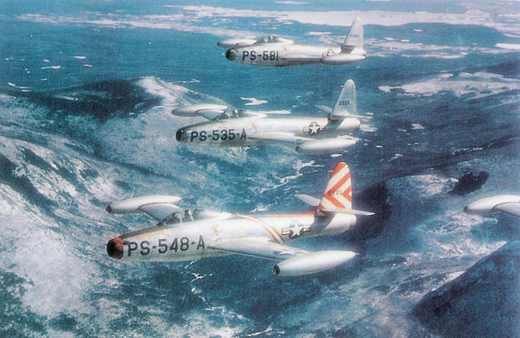 
F-84G Thunderjets from the 14th Fighter Group