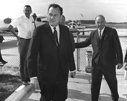 
Governor Claude Kirk visited DeLand Airport in March, 1967