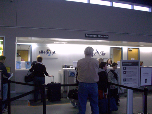 
Check-in counters