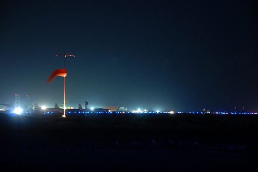 
Night view of Kandahar Airport in 2007.
