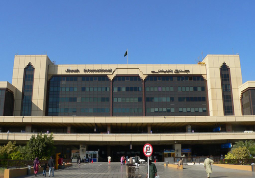 
Front view of Jinnah International