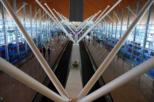 
The Main Terminal Building of KLIA from side