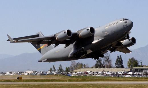 
A C-17 Globemaster III from March