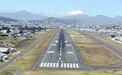 
View of the runway from the north.