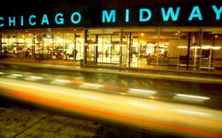 
The former Main Terminal entrance of
Chicago Midway Airport before the
airport's recent expansion project