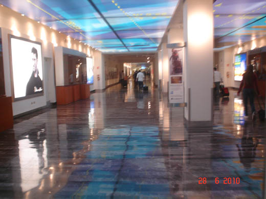 
Tunnel to the gates at Terminal A.