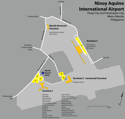 
Map of Ninoy Aquino International Airport