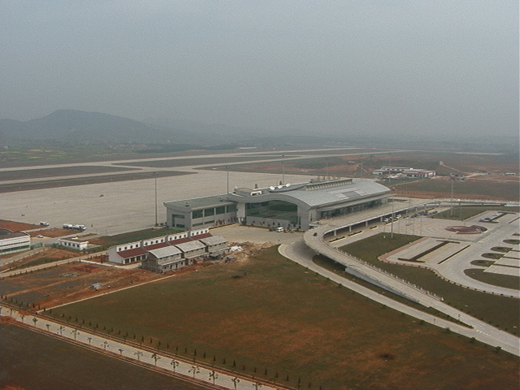 
The airport in April 2000, shortly after going into operation