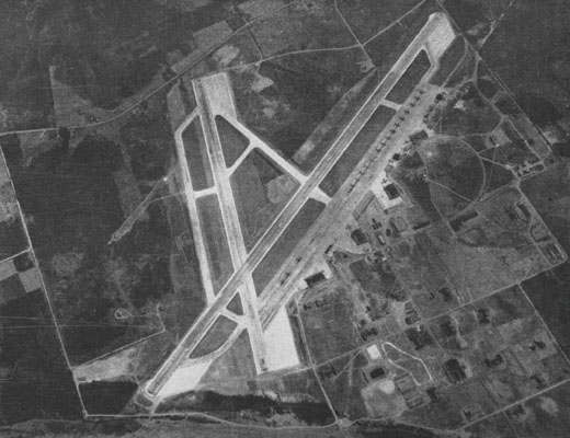 
Aerial view of NAS Whidbey Island in the mid-1940s