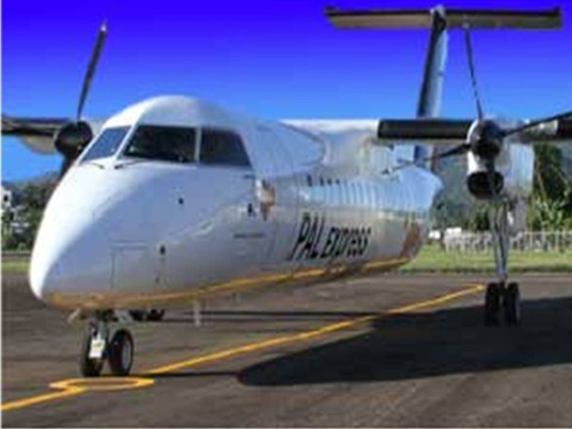 
PAL Express plane at Masbate Airport in Masbate City (Bicol, Philippines)