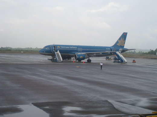 
An Airbus A320 in Vietnam Airlines at Phu Cat Airport