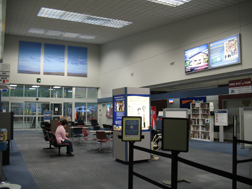 
Interior of main terminal.