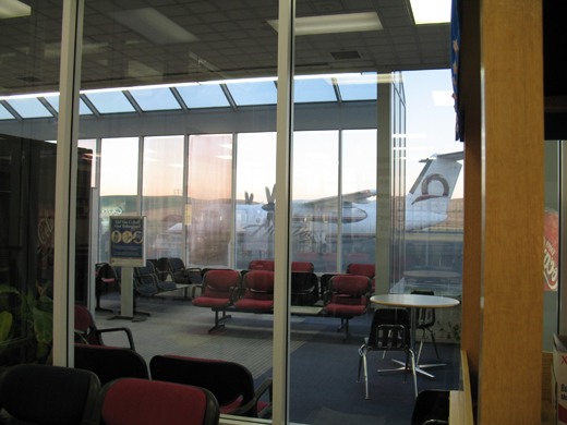 
The post-security waiting area at PUW.