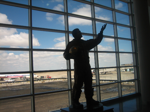 
Statue of Rick Husband at Amarillo, Texas, airport
