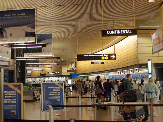 
Continental & Southwest ticketing counters in SeaTac's Main Terminal