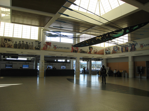 
Interior of the D Concourse near Alaska gates D10 & D11