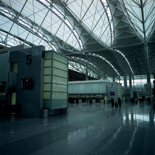 
Interior view of the International Terminal Check In Area
