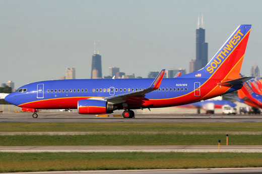 
Southwest Airlines is the dominant carrier at Midway, operating more than 225 daily flights out of 29 of Midway's 43 gates to over 45 destinations across the United States.