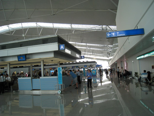 
Check-in port A of Vietnam Airlines at the international terminal