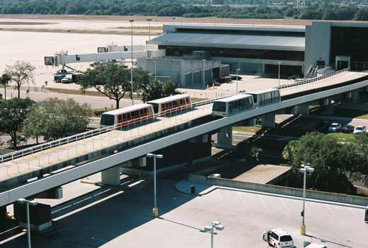
The people mover system (Airside E, right)