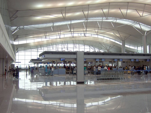 
Check-in counters at the International Terminal