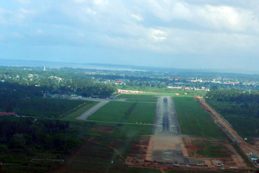 
On approach to Zanzibar International Airport
